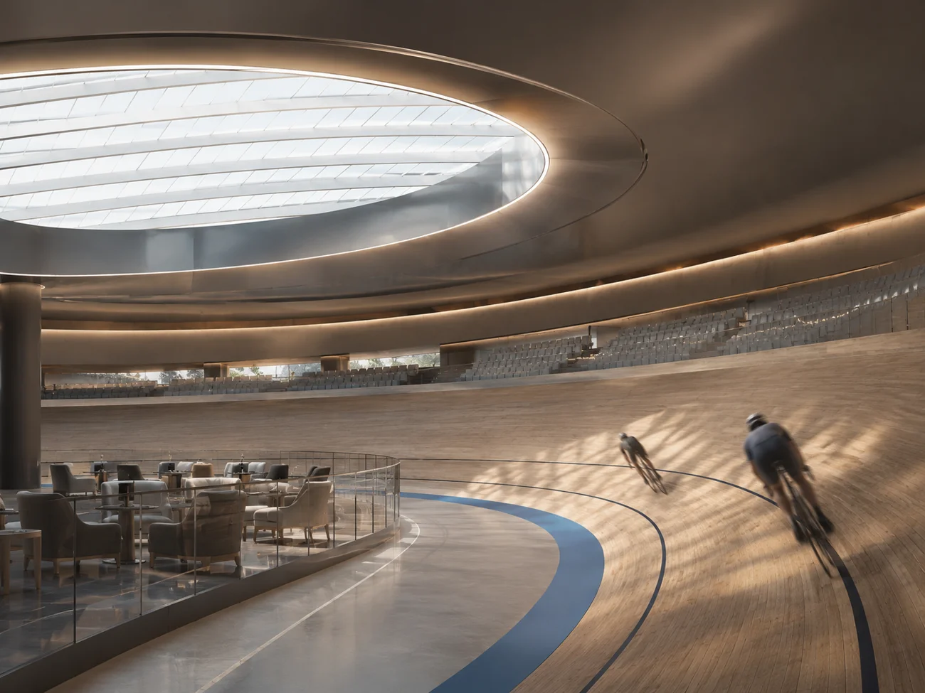Illustrative planned velodrome interior